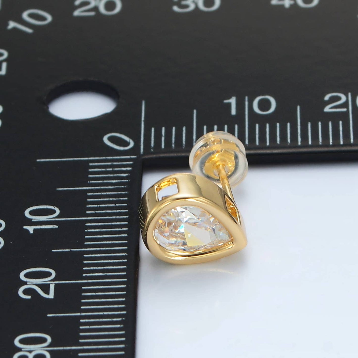 Tear Drop Stud Earrings