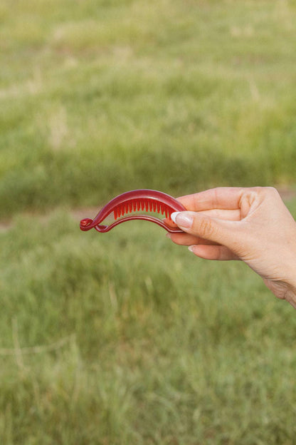 Crimson Ponytail Cuff