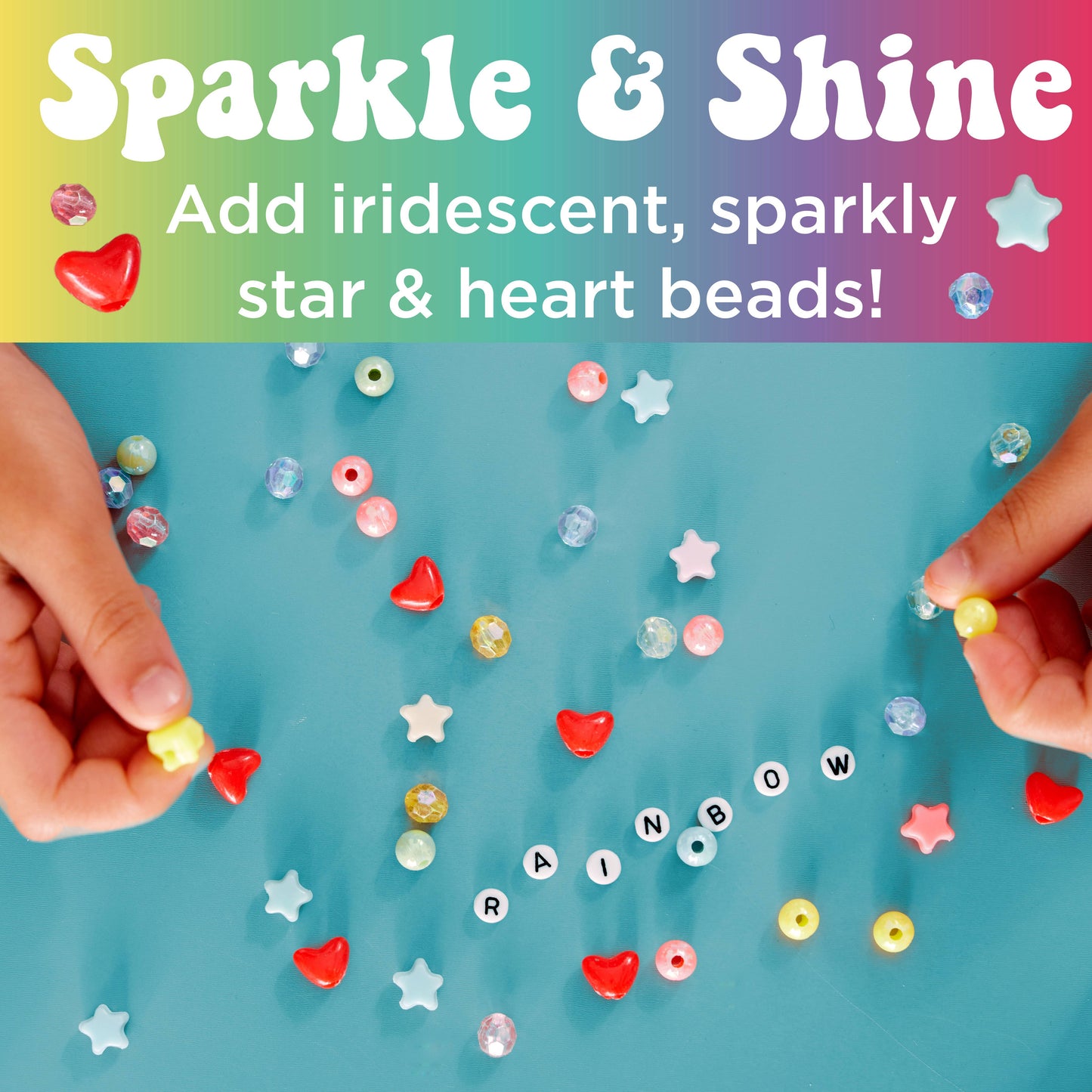 Rainbow Bead Jewelry: DIY Bracelet Craft Kit