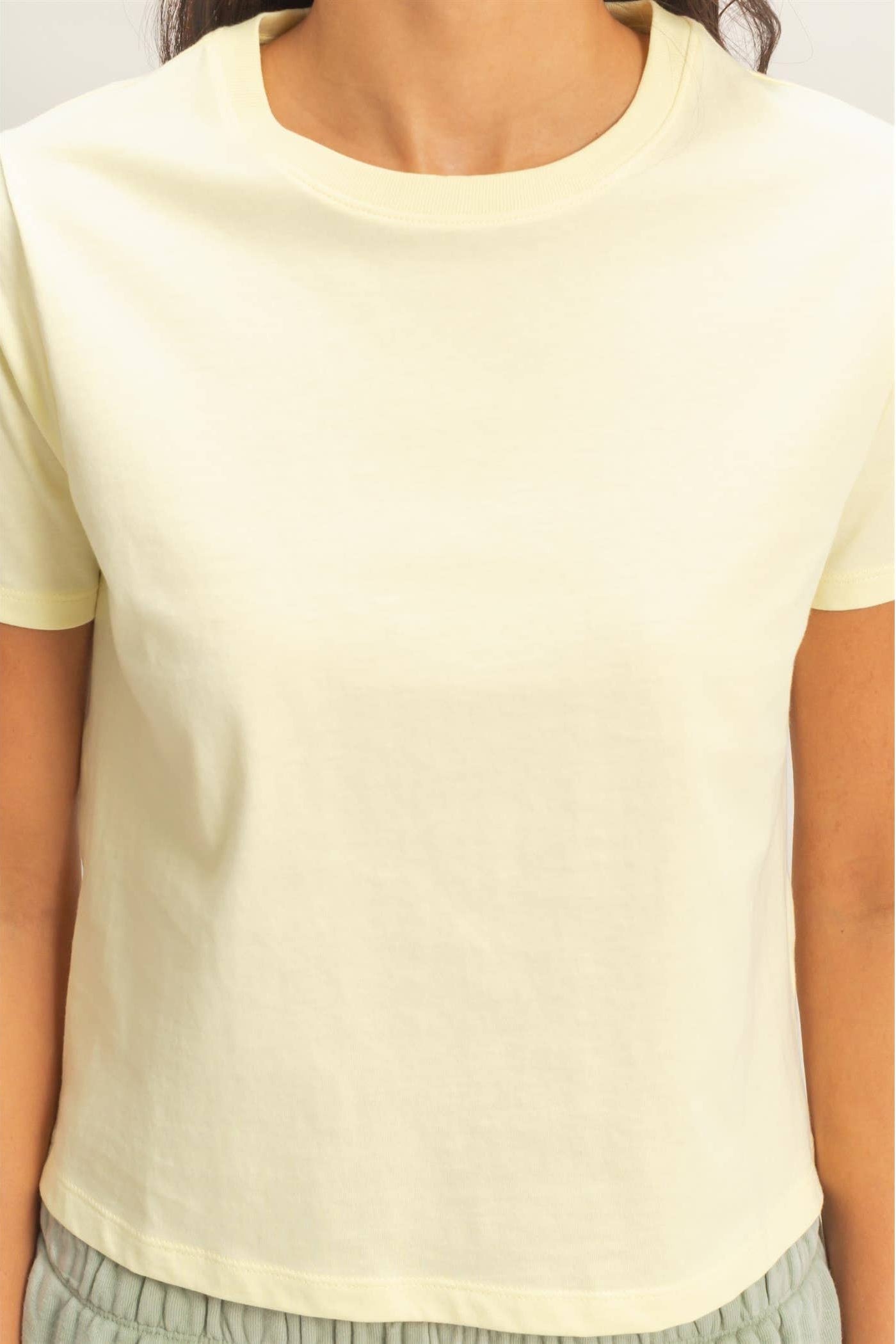Crew Neck Cotton T-Shirt