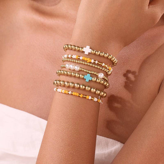Multi Ball Stretchable Bracelet