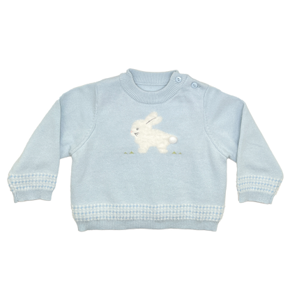 Fuzzy Bunny Blue Sweater