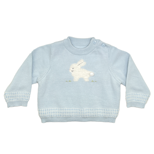 Fuzzy Bunny Blue Sweater