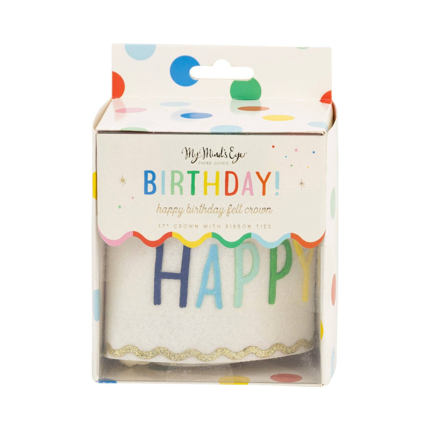 "Happy Birthday" Felt Crown