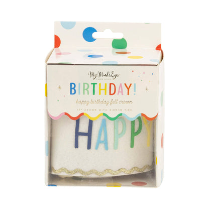 "Happy Birthday" Felt Crown