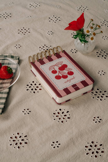 Very Cherry Chunky Spiral Notepad
