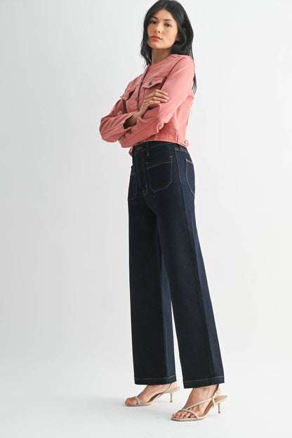 Patch Pocket Wide Leg