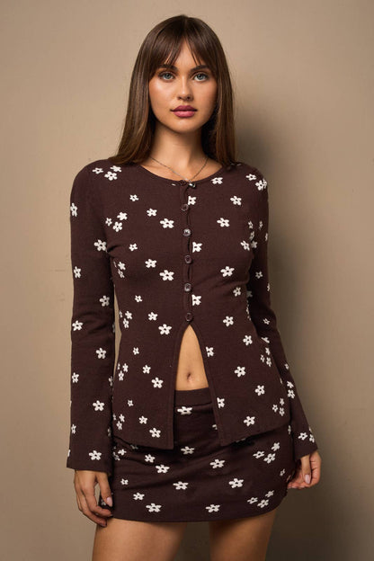 Myra Cardigan Skort Set
