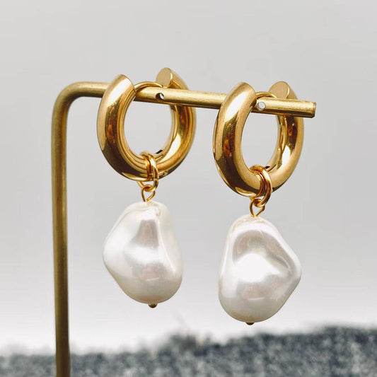 Pearl Charm Earrings