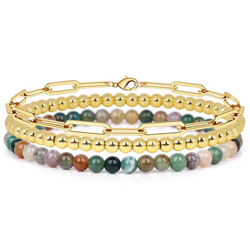 Multi Layer Ball Chain Bracelet