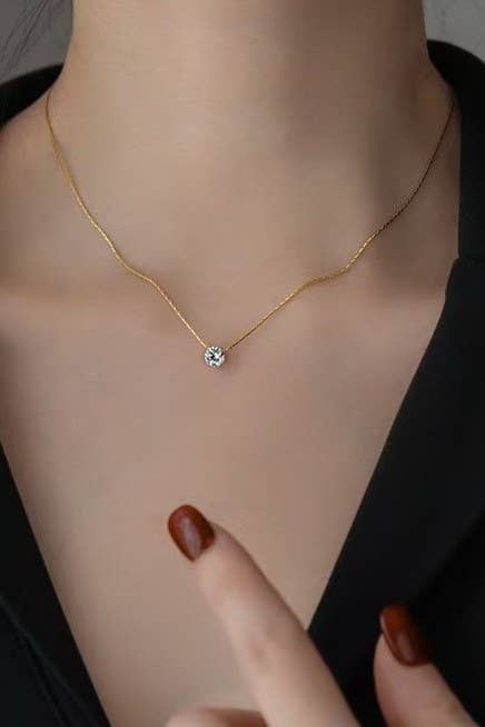 Dainty Rhinestone Necklace
