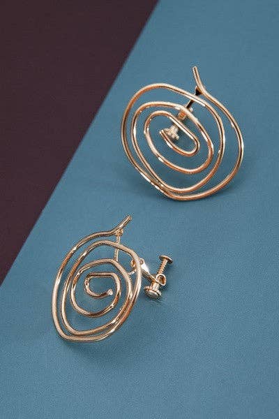 Swirl Statement Earrings