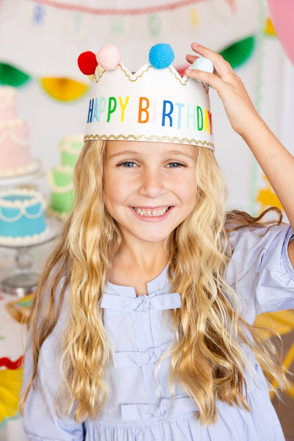 "Happy Birthday" Felt Crown