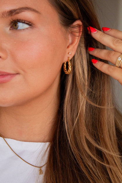 Twisted Hoop Earrings