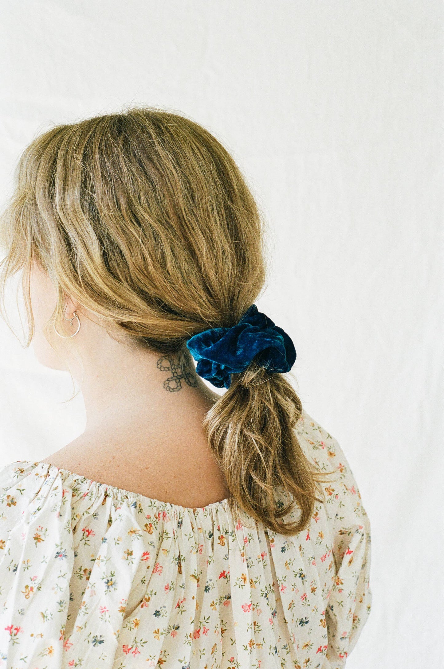 Velvet Plant Dyed Scrunchie