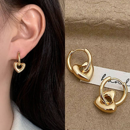 Heart Charm Earrings