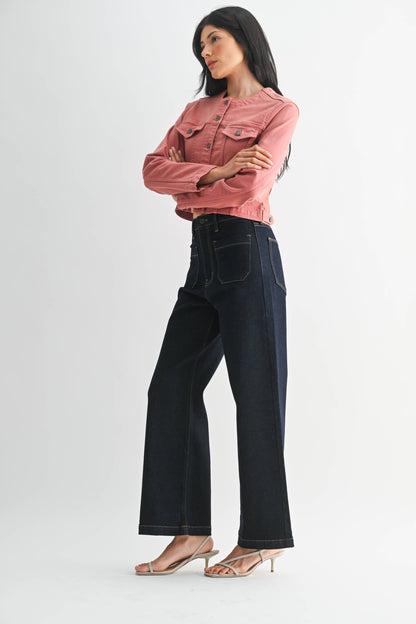 Patch Pocket Wide Leg