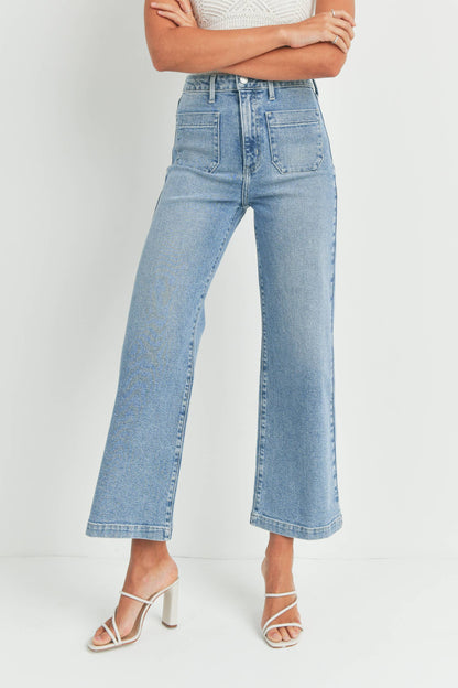 Light Wash Wide Leg Sailor Jean