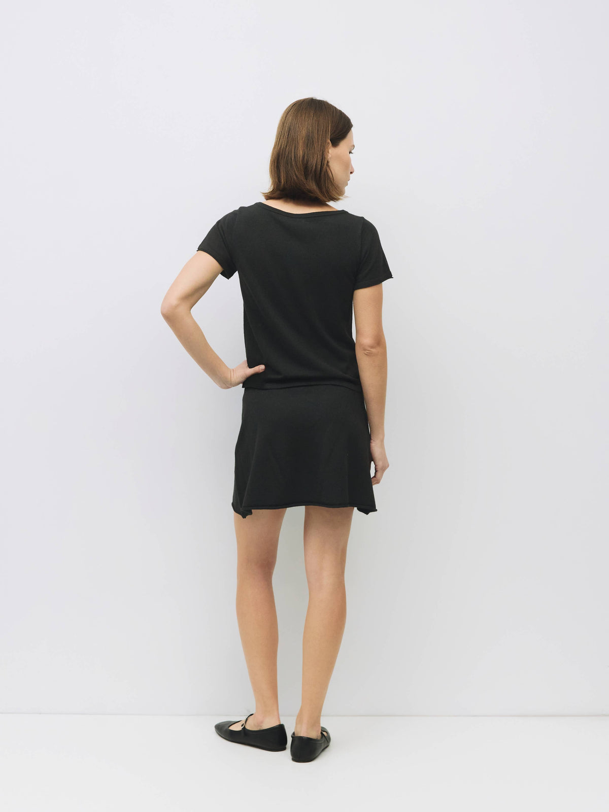 Knit Heather Skater Skirt