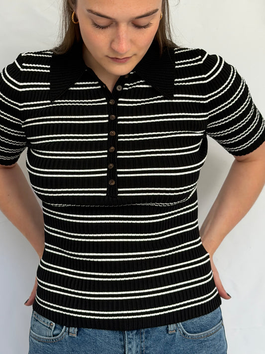 Ina Stripe Knit Top | Multiple Variants