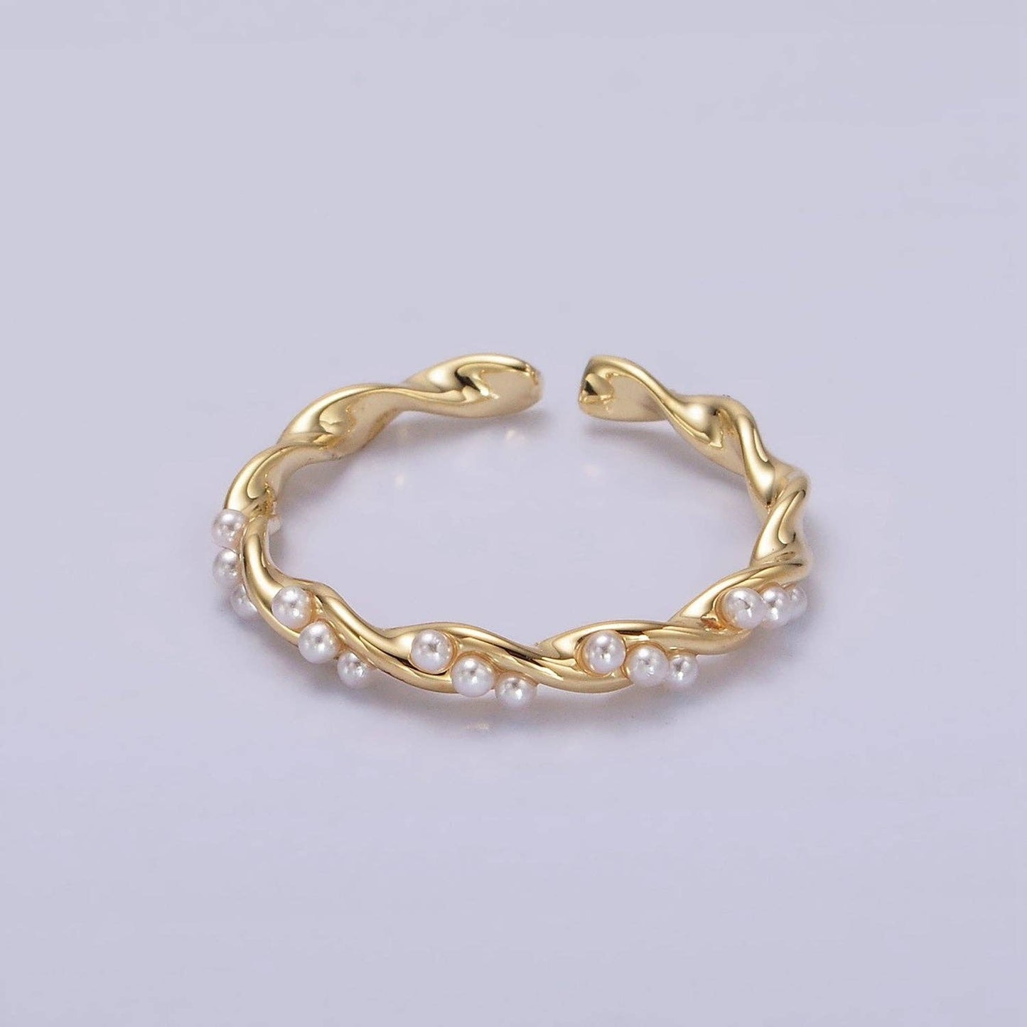 Pearl Twisted Ring