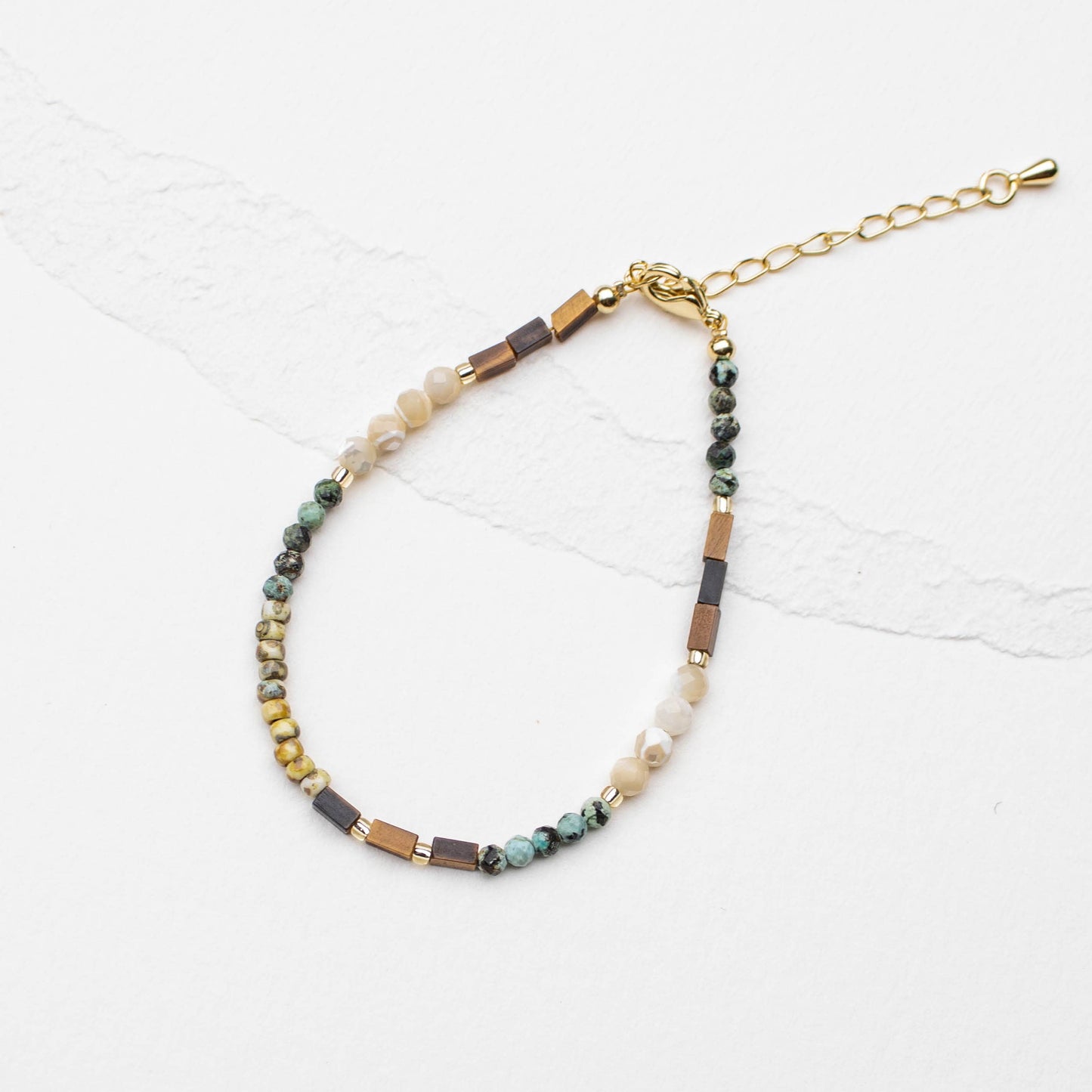 Natural Stone Mixed Bead Bracelet