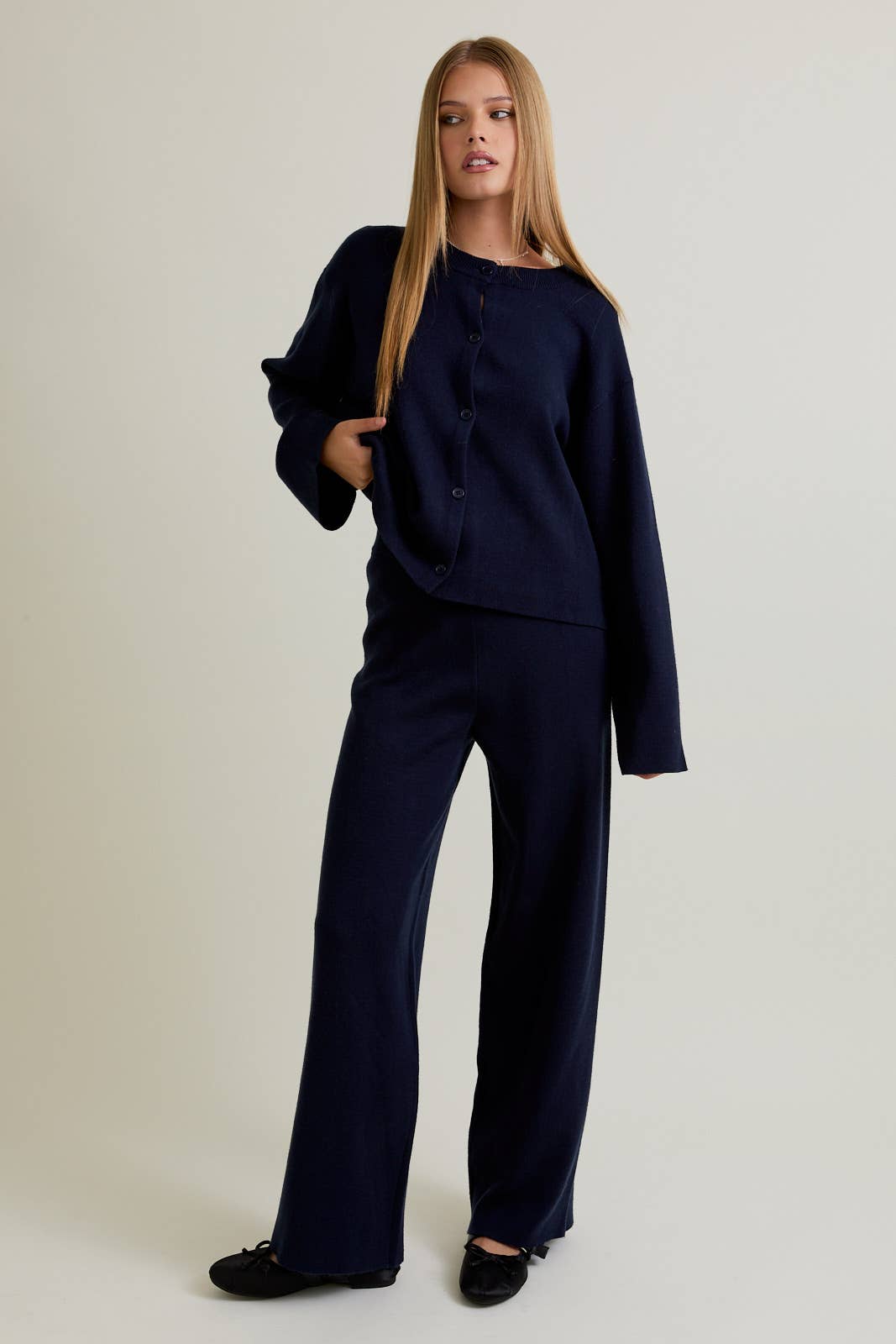 Navy Knit Sweater