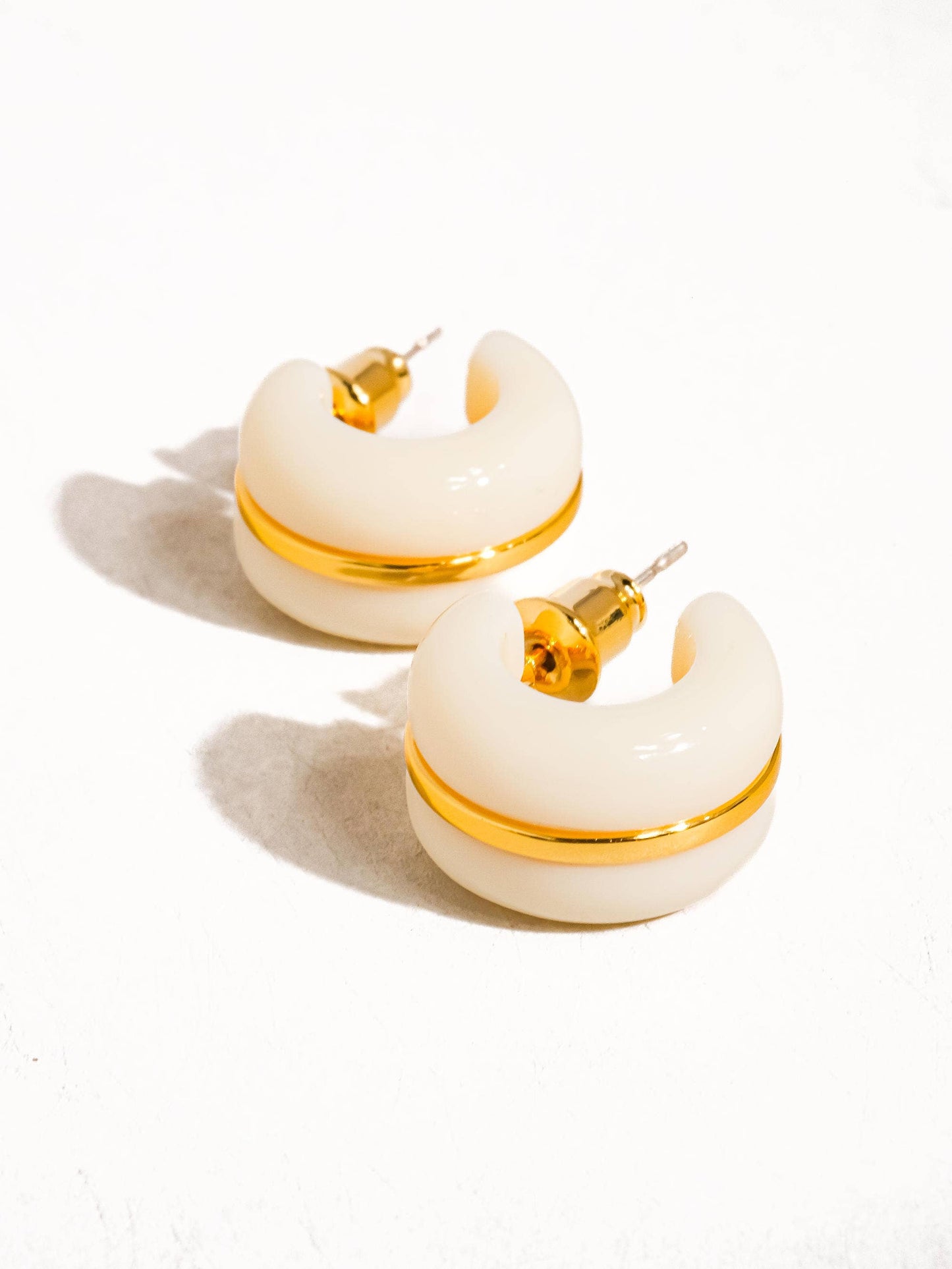 Small Acrylic Hoop Earring