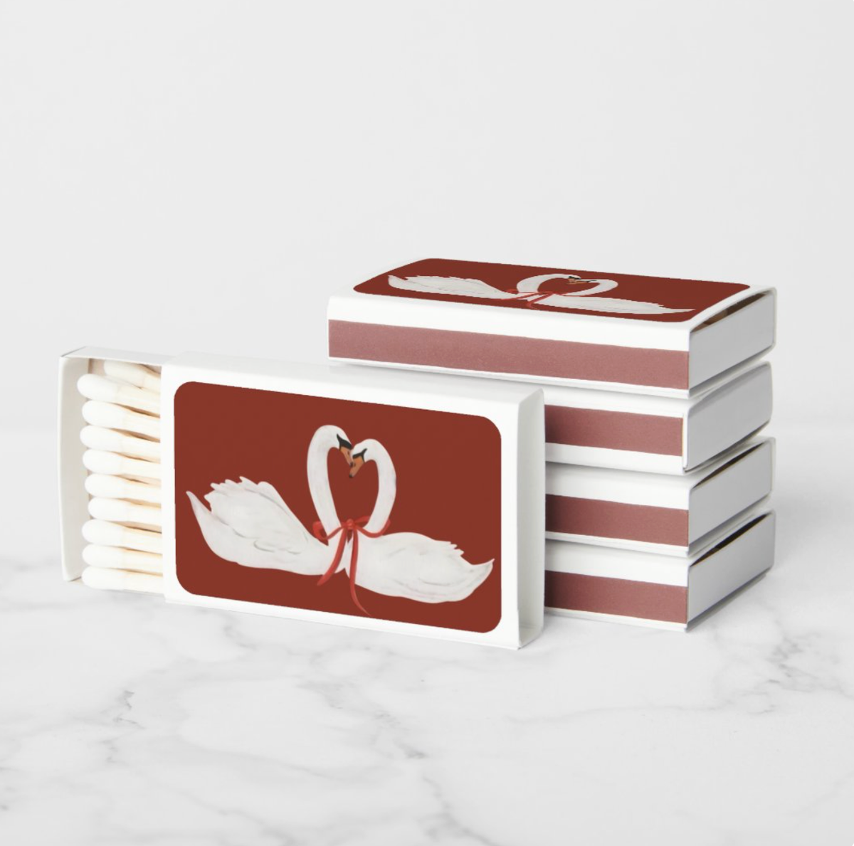 Swan Match Box