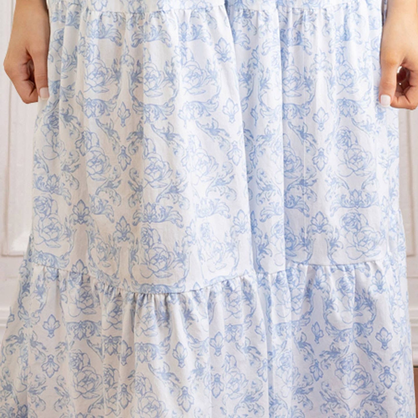 French Rose Smocked Dress