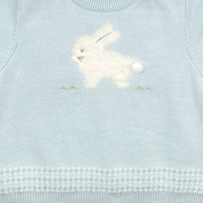 Fuzzy Bunny Blue Sweater
