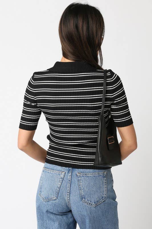 Ina Stripe Knit Top | Multiple Variants