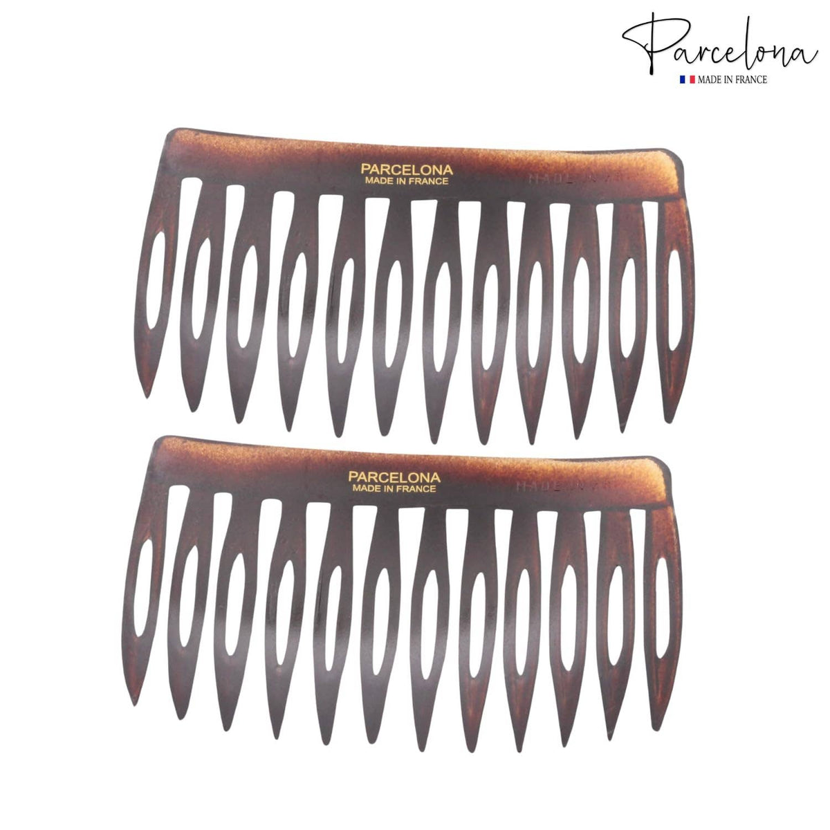 French Compact Curved Side Hair Combs (Small)
