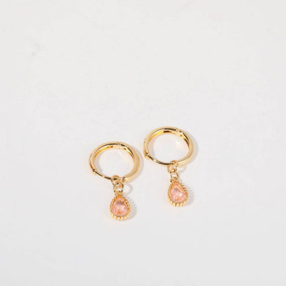 Birthstone Teardrop Earrings