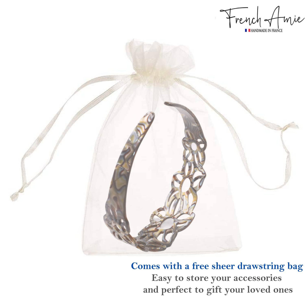 French Amie Flower Headband