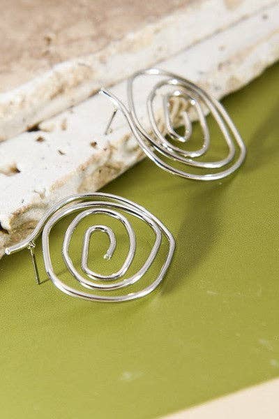 Swirl Statement Earrings