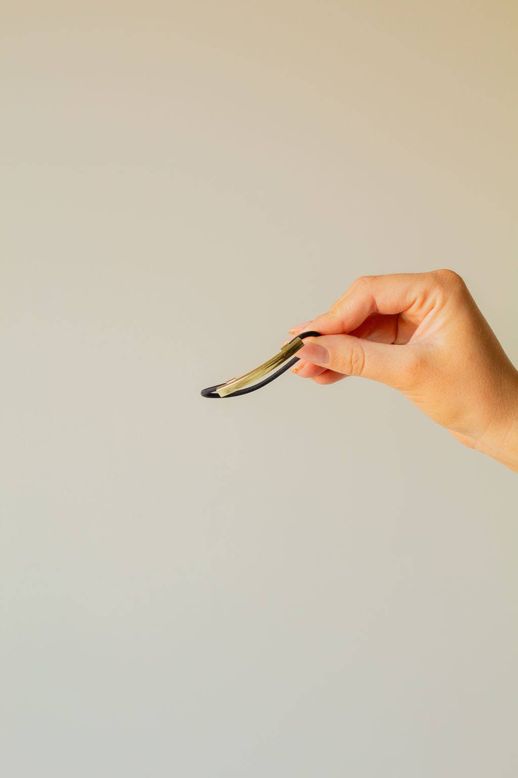 Skinny Gold Bar Hair Tie