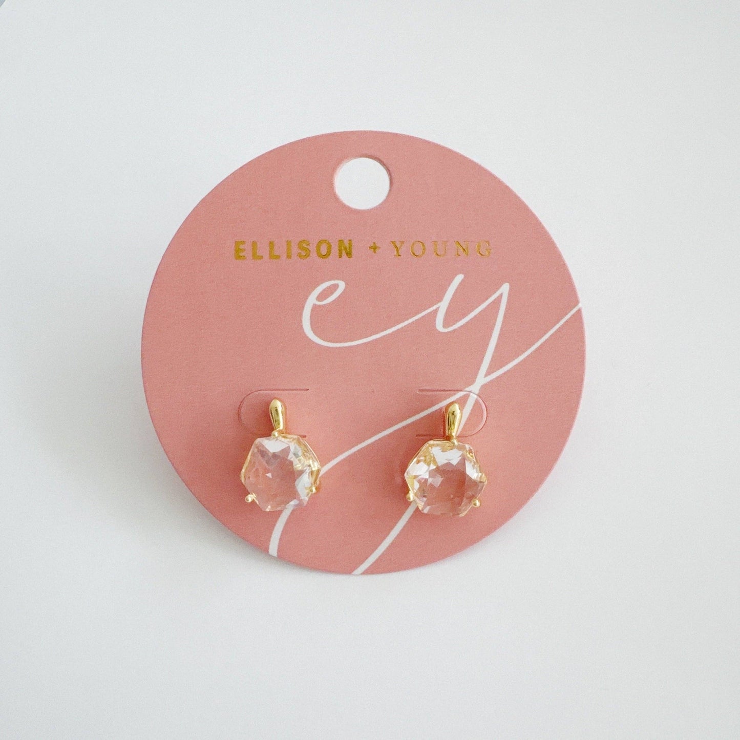 Gilded Prism Drop Earrings