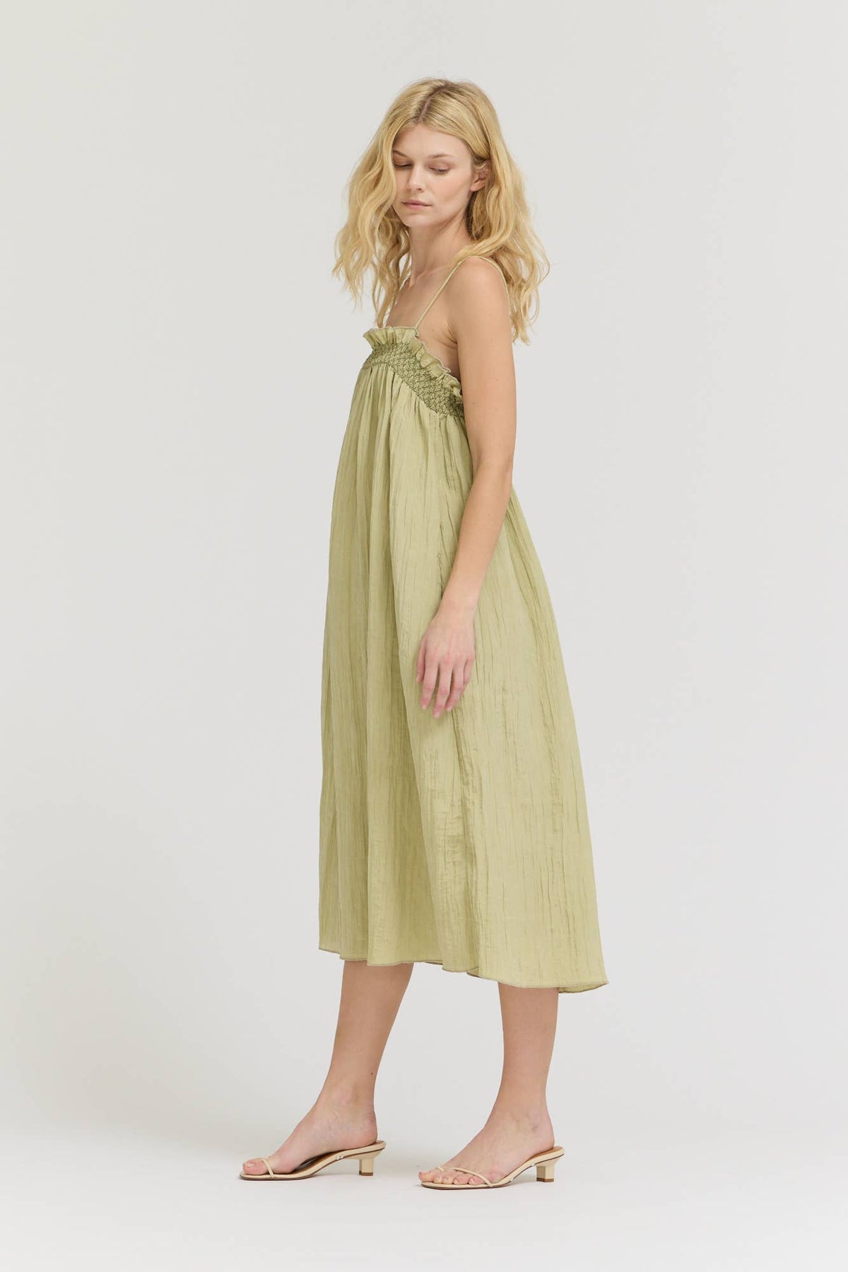 Leah Crinkle Column Dress