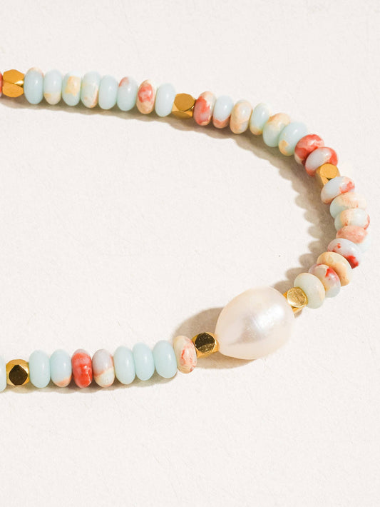 Beaded Pearl Necklace