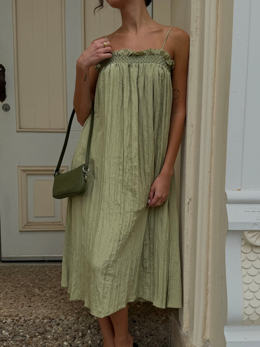 Leah Crinkle Column Dress