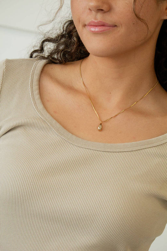 Gold Droplet Necklace