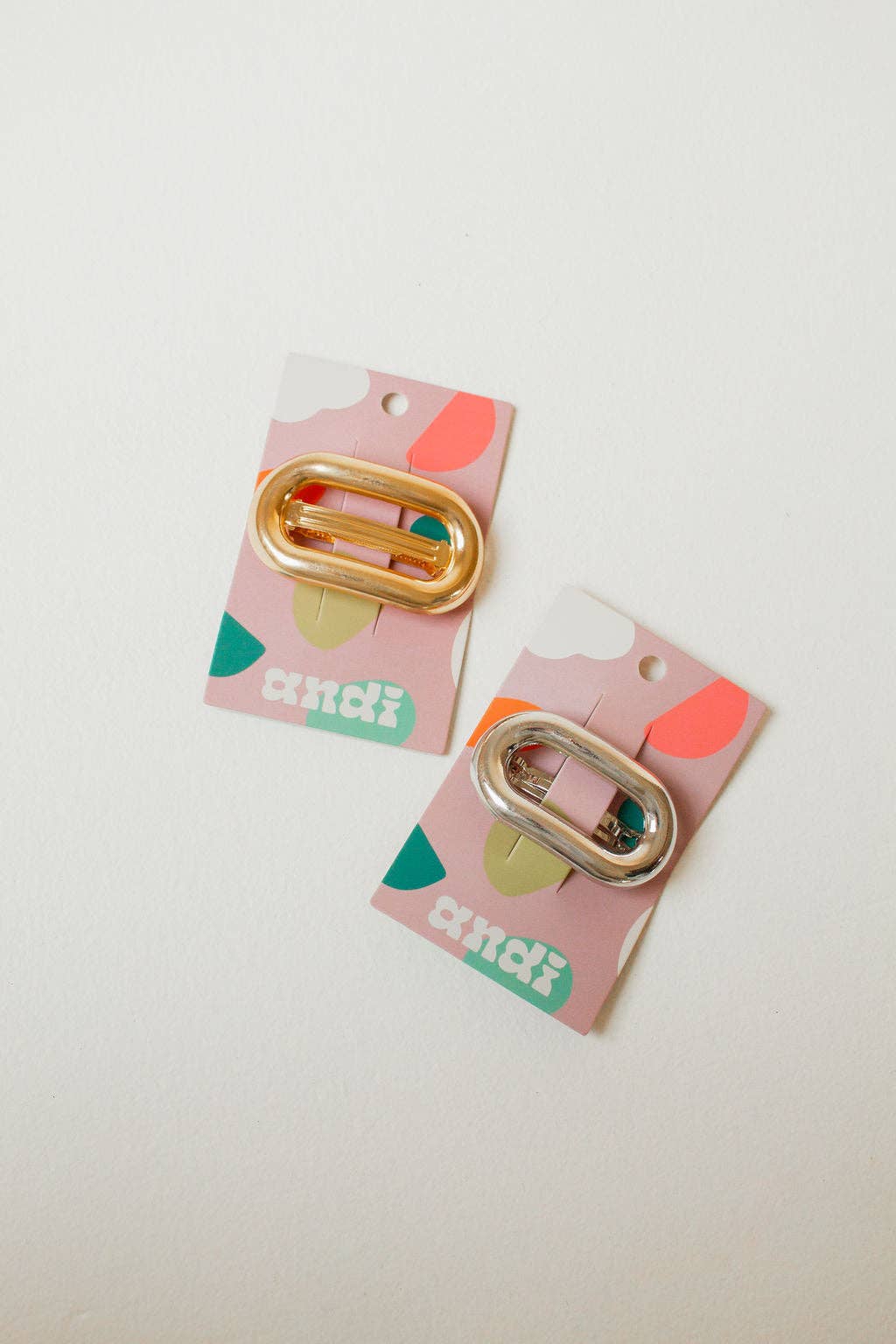 Metal Oval Barrette