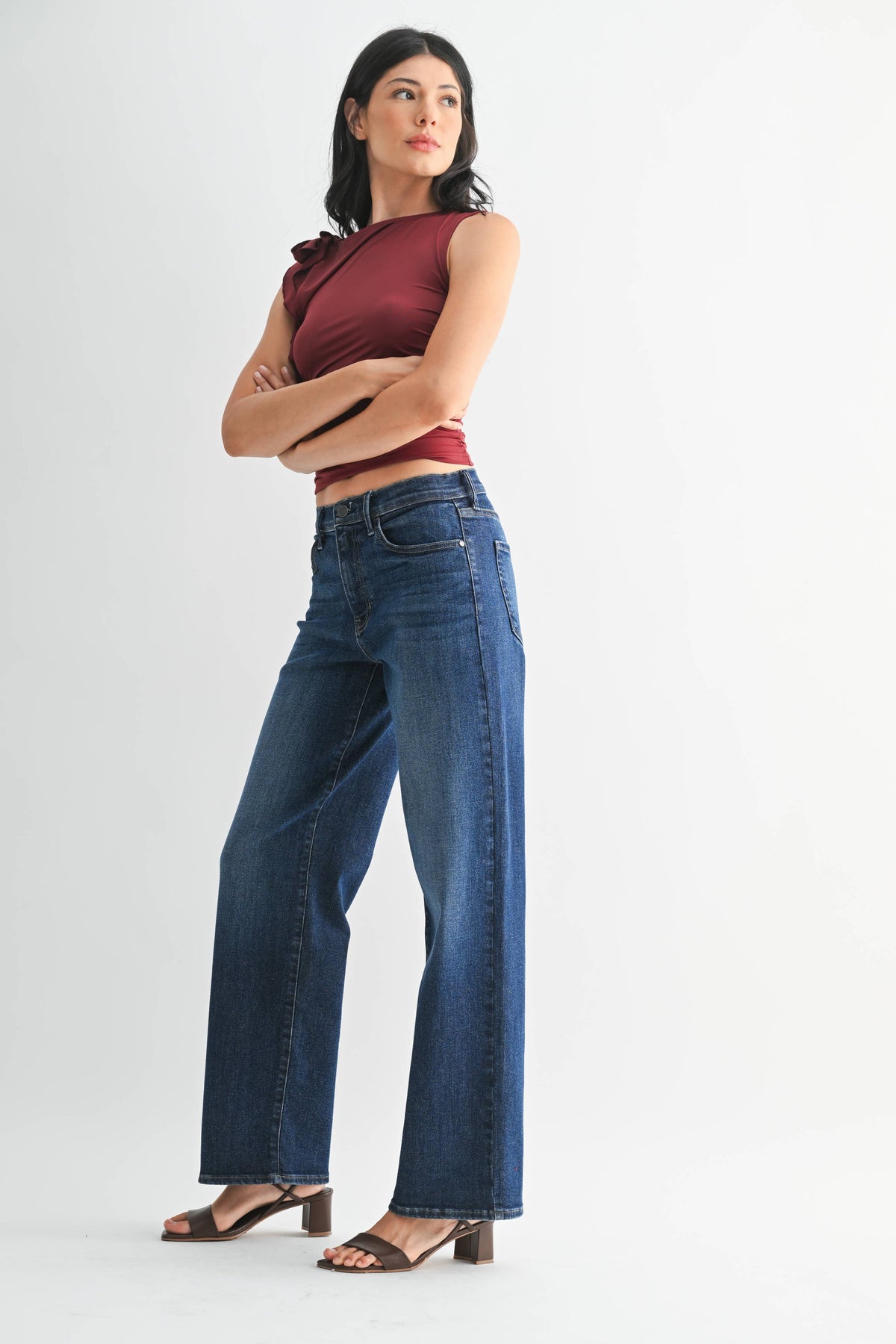 Loose Straight Regular Hem Jeans