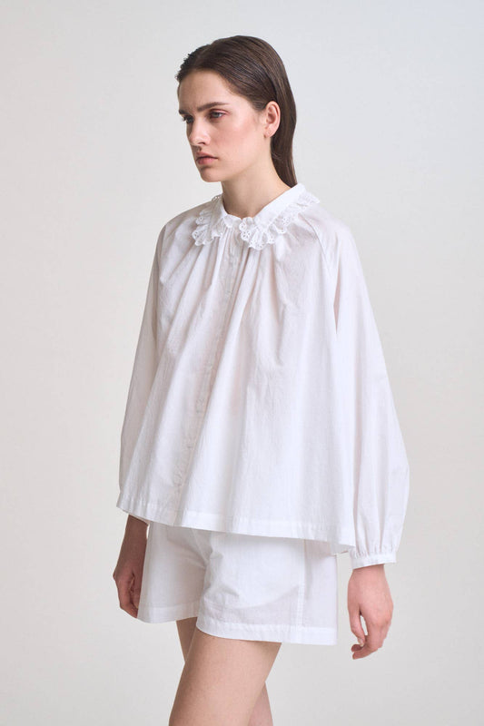 Elsie Eyelet Collar Shirt