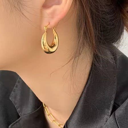 Chunky Hoop Earrings
