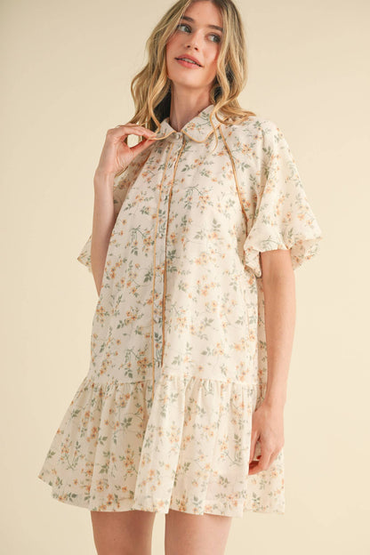 Button Down Floral Dress