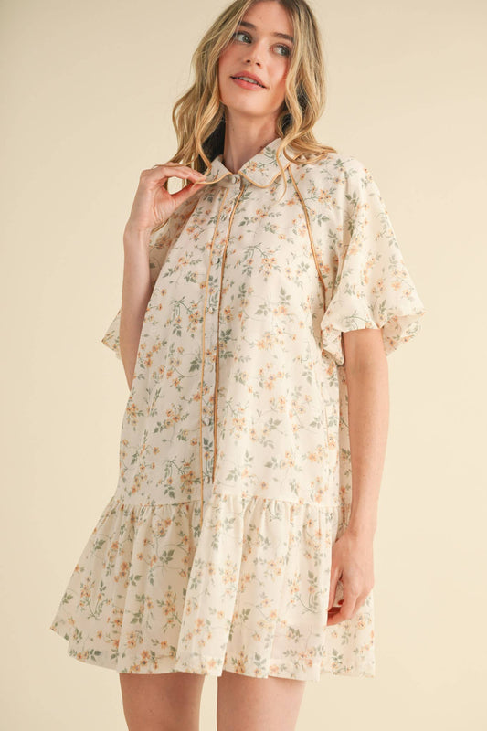 Button Down Floral Dress