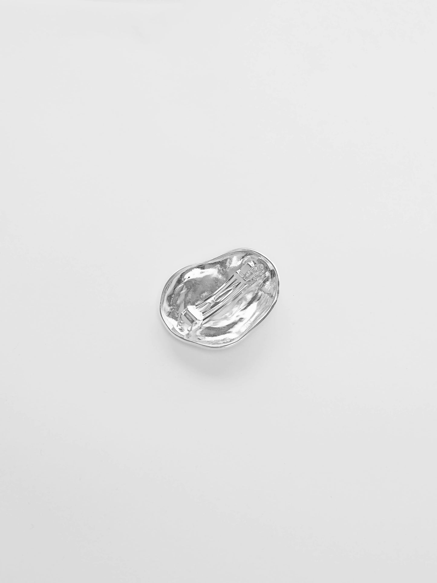 Bean Barrette in Silver