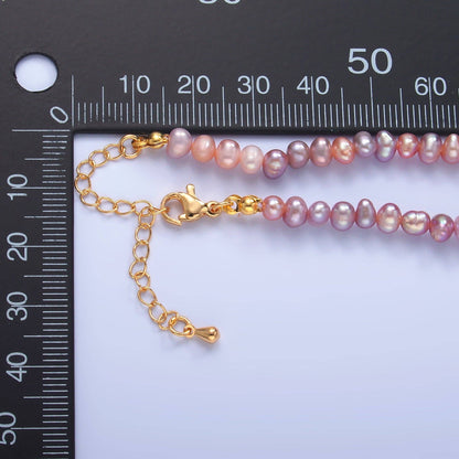 Pink Freshwater Pearl Necklace